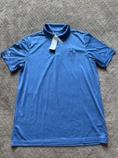 Adidas Men  s Golf Performance Polo Trace Royal Blue Size L 55
