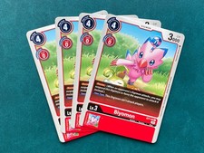 Biyomon ST7-04 Playset Starter Deck Gallantmon Digimon Card Game x4