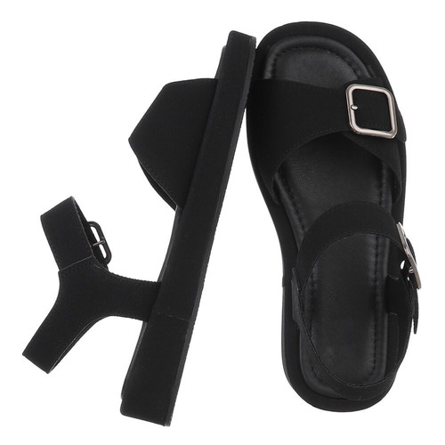Sandali donna con cinturino alla caviglia e cinturino alla caviglia Ital-Design 2088 colore nero - Foto 2 di 12