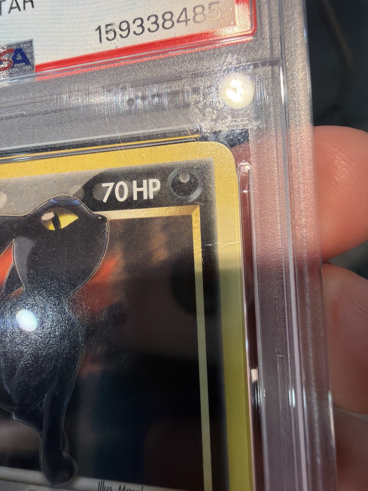 Umbreon Gold Star 2007 Pokemon POP Series 5 17/17 Holo Ultra Rare PSA 2 view 4