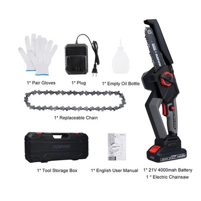 2PCS 6inch Electric Chainsaw Mit Für Baumfällung Im Garten