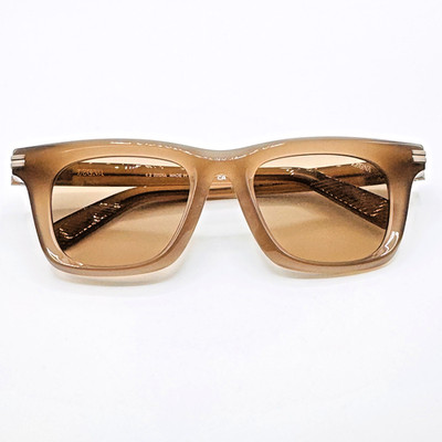 Ermenegildo Zegna Sunglasses EZ0270 51E Mens Dark Beige Frame Brown Lens Shades