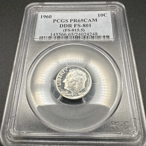 Photo of a 1960-P Roosevelt Dime Proof from an eBay listing that sold on Jul 18, 2026