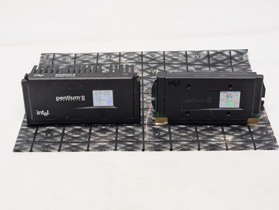 Lot: Intel Pentium !!! 550/512/100/2.0V,  SL3FJ and Pentium II, SL2U7 Processors