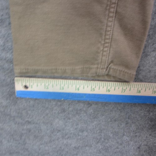 JACHS NY Pantalone Uomo 34x30 Marrone Cachi Marrone Elasticizzato Slim Fit Chino Jeans Casual - Foto 6 di 12