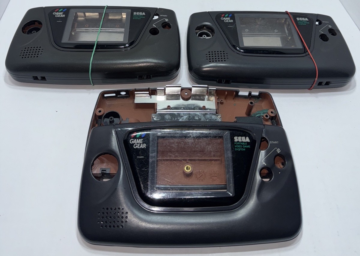 3 Original OEM SEGA Game Gear 2110 Housing Sets Lot w/ Speakers