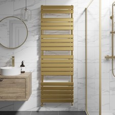 Designer Flat Panel Heated Bathroom Towel Rail Radiator Chrome White Anthracite