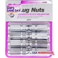 Mcgard 64806, Set of 8 Chrome Steel Lug Nut 9/16 Duplex Conical Seat (8) Perform