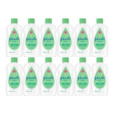 Johnson's Aloe Vera  Vitamin E Baby Oil, 10.2 oz 300ml  Pack of 12 