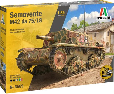Italeri 1/35 Italian Semovente M42 da 75/18 Self-Propelled Gun 6569