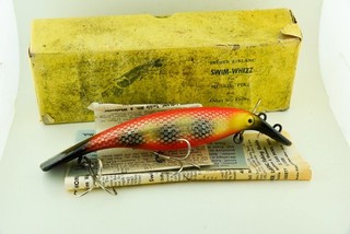 Vintage Homer Leblanc Swim Whizz Antique Fishing Lure Box & Papers BH15