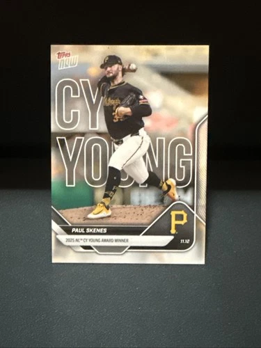 Paul Skenes 2025 Topps Now NL Cy Young Award Winner Card #OS-4 In Hand
