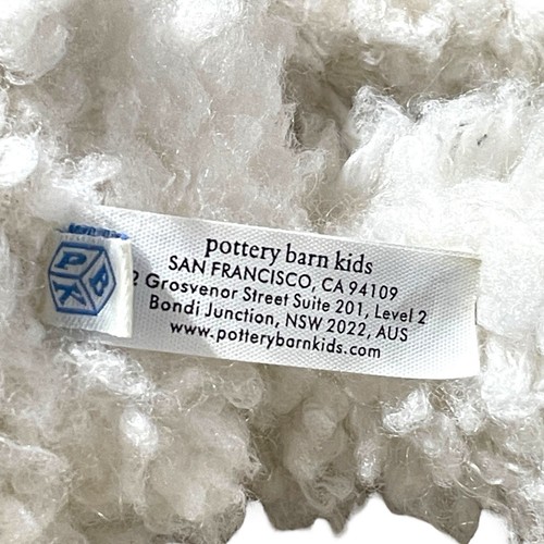 Lot Pottery Barn Kids PBK Pink Bunny Rabbit White Lamb Sheep Plush Lovey Easter - Picture 9 of 24