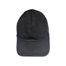 Gucci Black GG Embroidered Cotton Baseball Hat Size L 59 cm Webbed Backing
