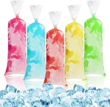100 Ice Candy Plastic Bags - 4x12