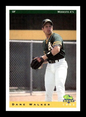 1993 Classic Best Team Sets Modesto A's #22 Dane Walker NM Near Mint BXCP10