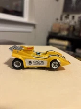 AMRAC #9 Yellow, Rokar Manta Can Am SACHS Bosch - AFX/Tyco style slot car - Runs