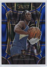 2023 Select Mezzanine Level Blue Tectonic Prizm 40/99 Chris Livingston Rookie RC