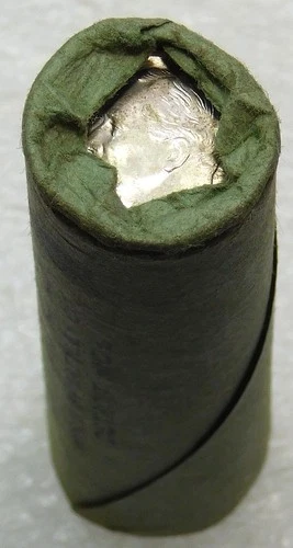 1962 Roosevelt Silver Dime Federal Reserve Bank OBW Gem BU Roll 50 coins #V146B