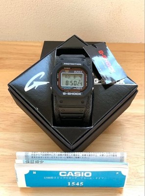 CASIO G-SHOCK DW-5000-1JF 2001 Reissue DW-5000C Quartz Black Dial New from Japan