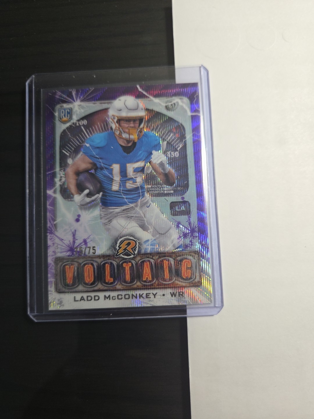 2024 Resurgence Ladd McConkey Voltaic Purple 75/75 BOOKEND