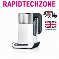 Bosch Styline TWK8631GB Cordless Kettle, Variable Temperature, 1.5L, White New !