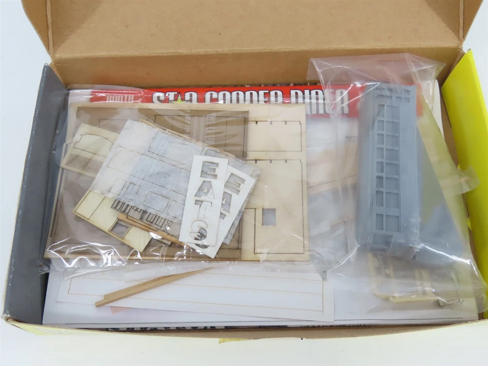 Kit de corte por láser artesanal molinos de barras escala HO 0602 Star Corner Diner Foto 4 de 4