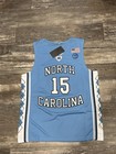 Unc North Carolina (S-2X) Tar Heels Vince Carter Jersey Blue Throwback Acc