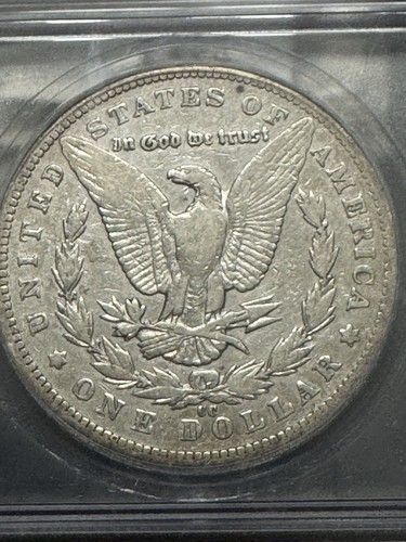 1893-cc Morgan Silver Dollar, Much Better date, ICG VG10 Details, Free shipping - Picture 2 of 3