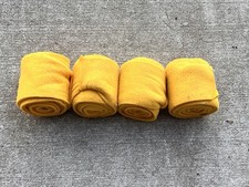 Gold/Yellow Polo Wraps Set of 4 Horse Leg Bandages Horse Leg Wraps
