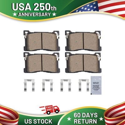 Front Ceramic New Disc Brake Pad Set for 2013 2014 2015 2016 Hyundai Equus 2012