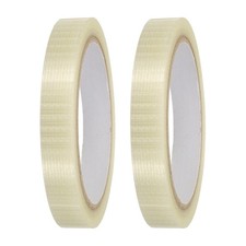 2 Rollen Filament-Klebeband, 9/16"x21,9yd Fiberglasgewebe f&uuml;r Verpackung