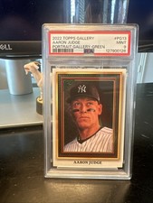 2022 Topps Gallery - Portrait Gallery Aaron Judge #PG-13 Green /250 PSA 9 MINT