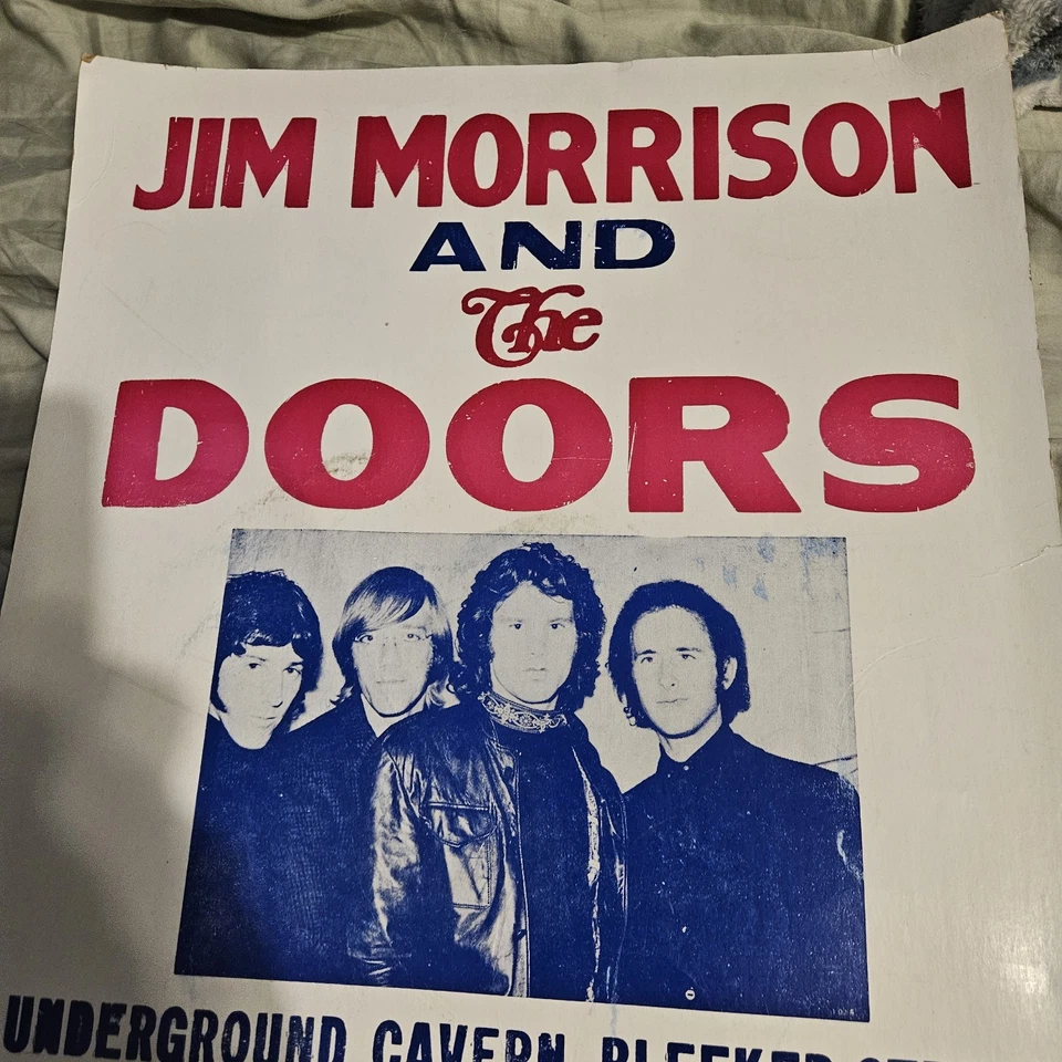 Jim Morrison Doors 1966 pôster de papelão estilo caixa vintage original - Imagem 4 de 4