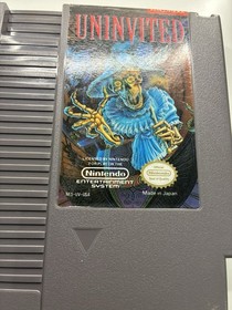 Uninvited Nintendo NES Cart, 1991 Rare Game, Tested Working