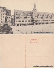 Ansichtskarte Leipzig Markt mit altem Rathaus...