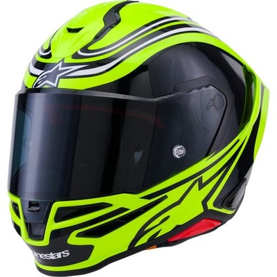 Alpinestars Supertech R7 Zeal Helmet Yellow/Black/White All Sizes NEW