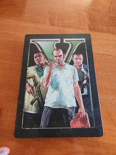 Grand Theft Auto V Steelbook (Microsoft Xbox 360, 2013) GTA 5    No Map