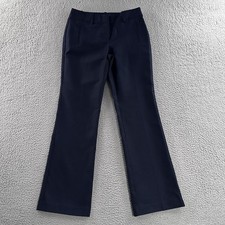 Ann Taylor Factory Womens Pants Blue Size 2P Mid Rise Career Polyester Blend
