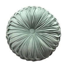Round Throw Pillow Velvet Home Decoration Pleated Round Pillow Cushion for