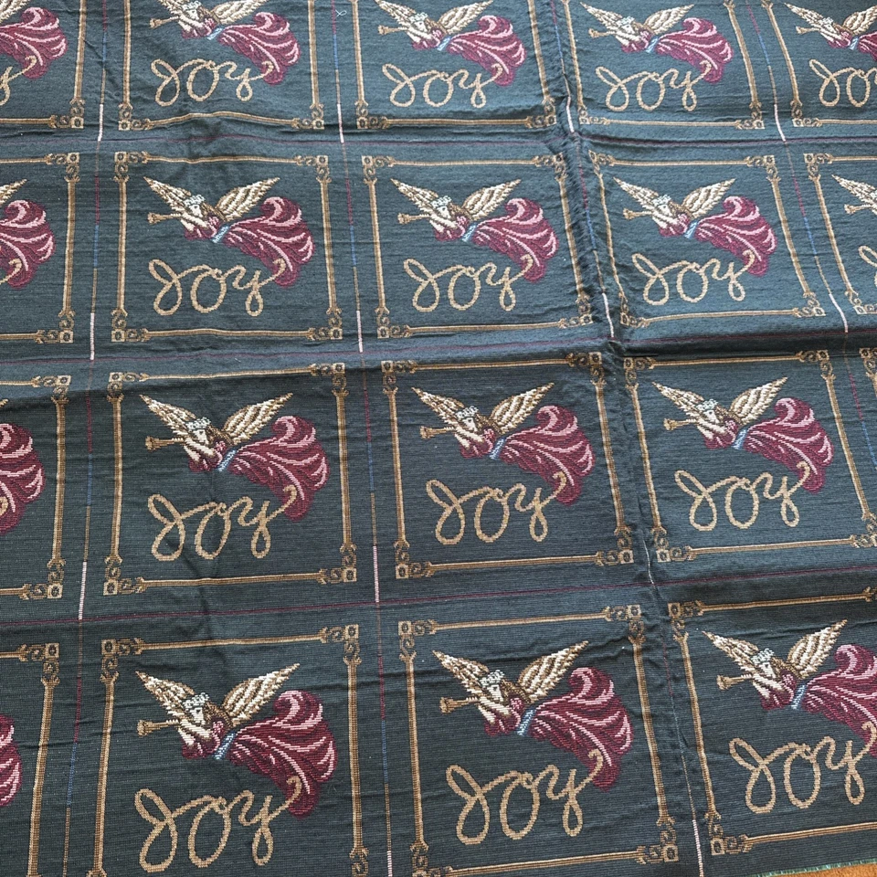 Christmas Angel Joy Tapestry Christmas Fabric Pillow /Stocking Panels 7/8 Yard - Image 2 of 4