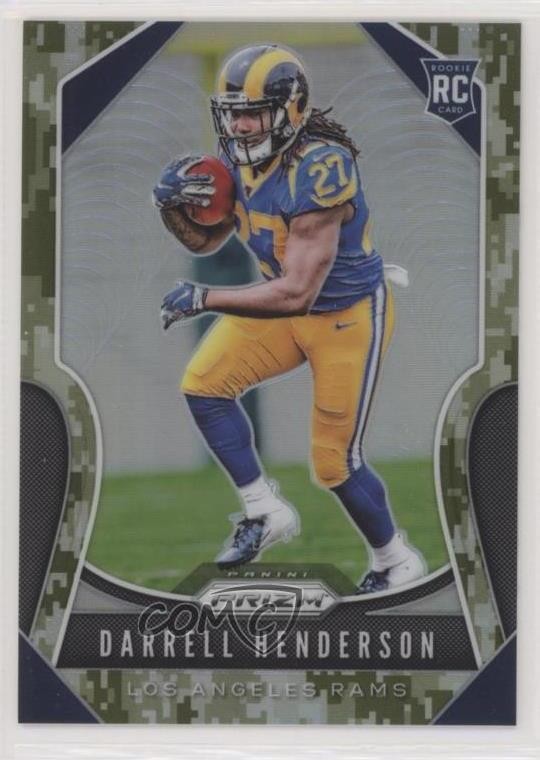 2019 Panini Prizm Rookies Camo Prizm 11/25 Darrell Henderson #330 5l1