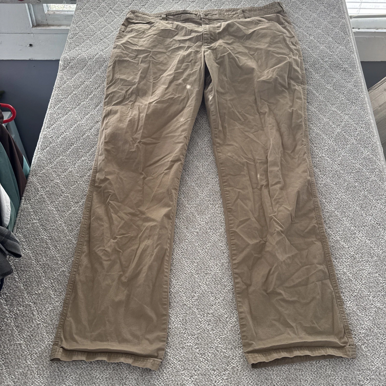Columbia Mens Cargo Pants 40 X 34 Cotton Elastane Khaki Hiking Camping Fishing