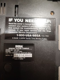 Vintage Sega Cd And Genesis Model 2 Tested Working Condition Console Only Ready