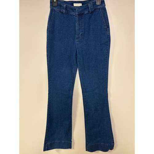 Bagatelle Collection High Rise Wide Leg Denim Jeans Women's Dark Wash - Picture 1 of 7