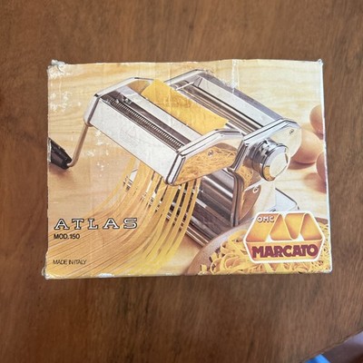 Vintage Marcato Atlas Pasta Machine Made in Italy With Clamp Handle Box