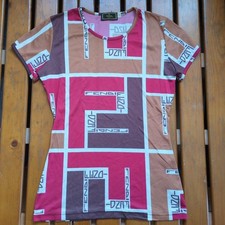 Fendi Vhtf Cut And Sew Short Sleeve Zucca Logo All Over Pattern Stretch Elastic