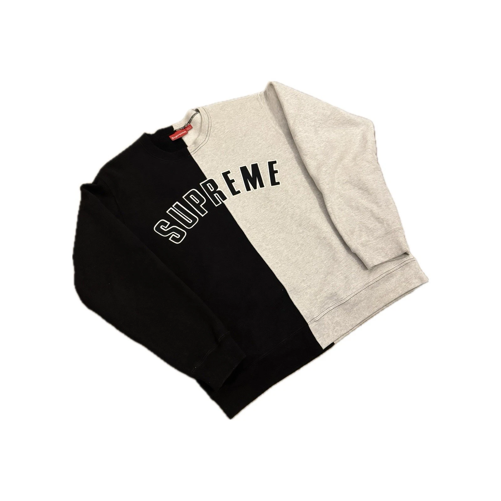 Sweat à capuche col rond fendu devant Supreme taille L 18Aw Fkq82