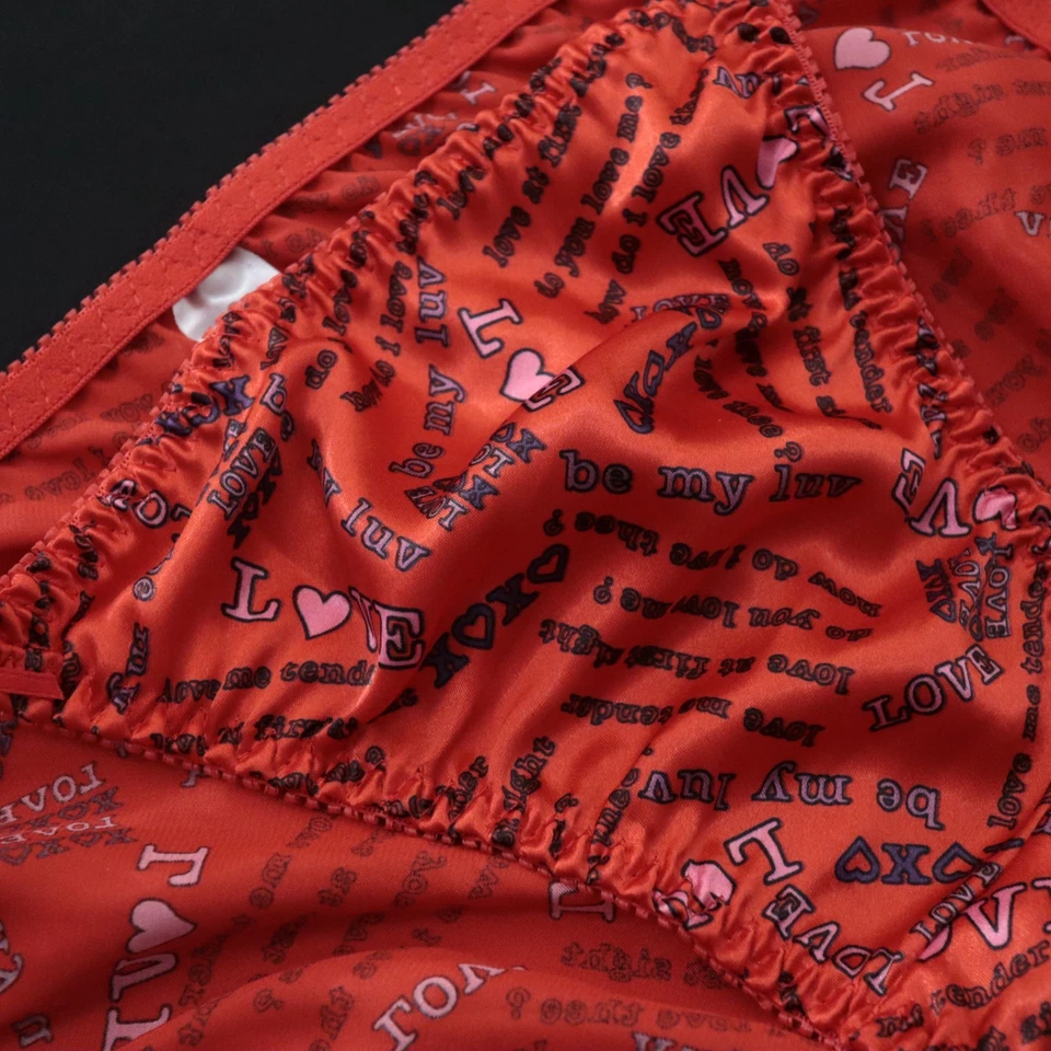 NEW Delicates VTG JC Penney Polyester Satin String Bikini Panty MEDIUM - Image 4 of 4