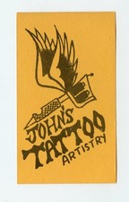 original vintage 1960s john bullock redwood california CA flash business card